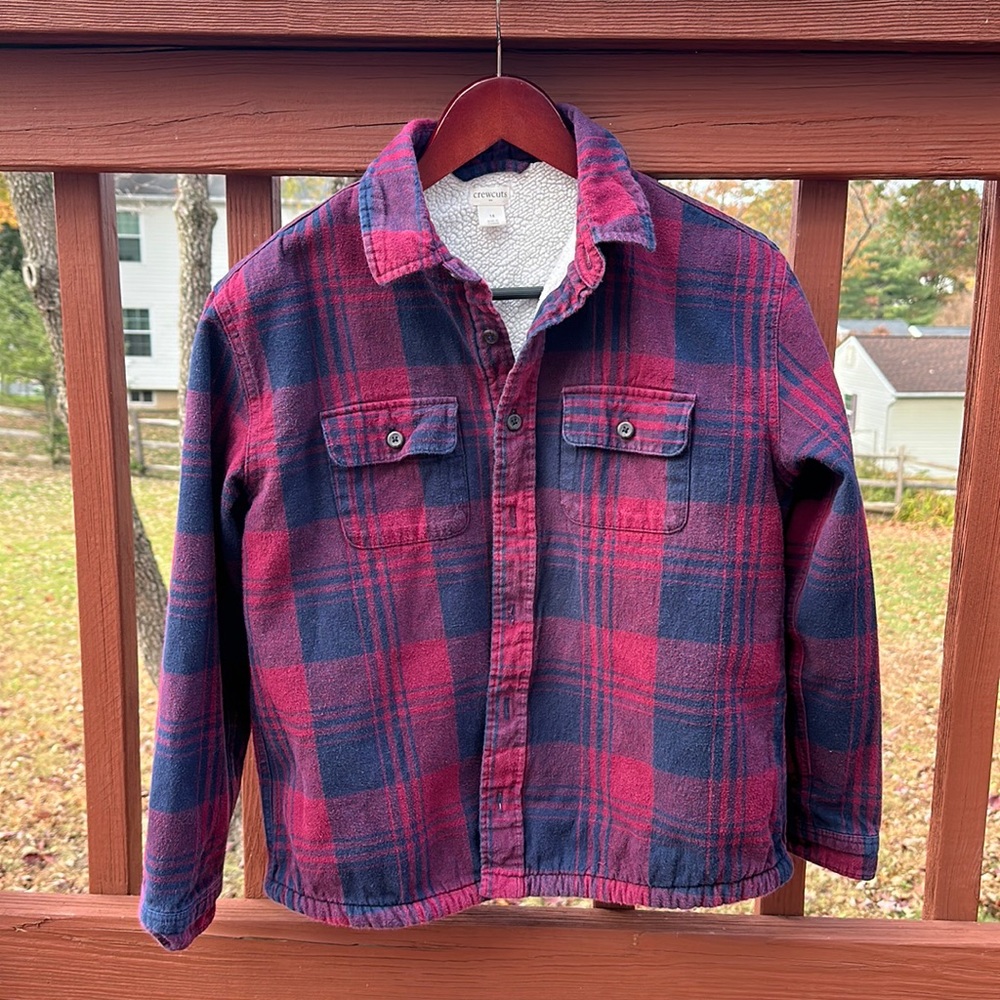 Crewcuts Fleece-lined Shacket. Size 14